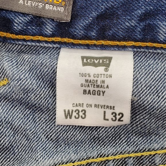 Vtg Y2K Levi's SilverTab Jeans Blue Baggy Loose Denim Pants Men’s 33x32 (34x31) - Picture 10 of 12